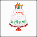 39"-Happy Birthday Cake Jumbo Foil Balloon