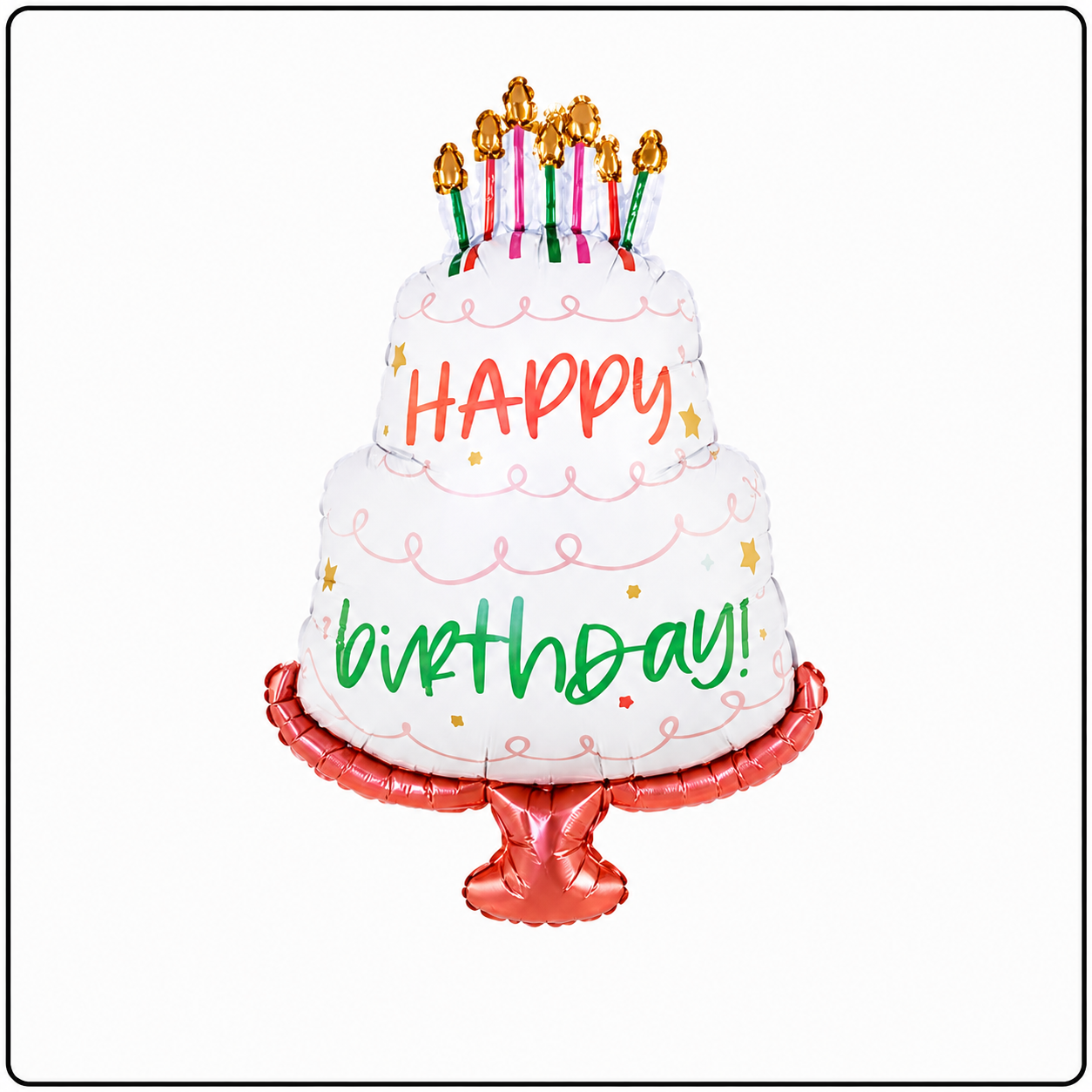 39"-Happy Birthday Cake Jumbo Foil Balloon