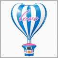22"- Heart Air Balloon Foil Balloon