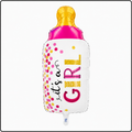 27"- Pink Baby Bottle Foil Balloon