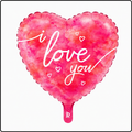 18" I Love You Heart Foil Balloon