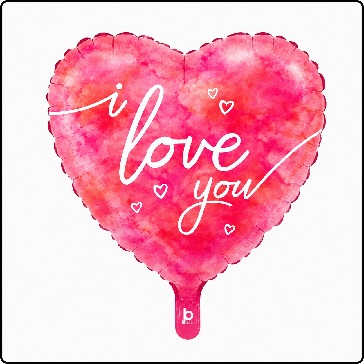 18" I Love You Heart Foil Balloon