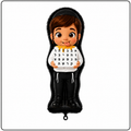 36"- Upsherin Boy Jumbo Character Foil Balloon