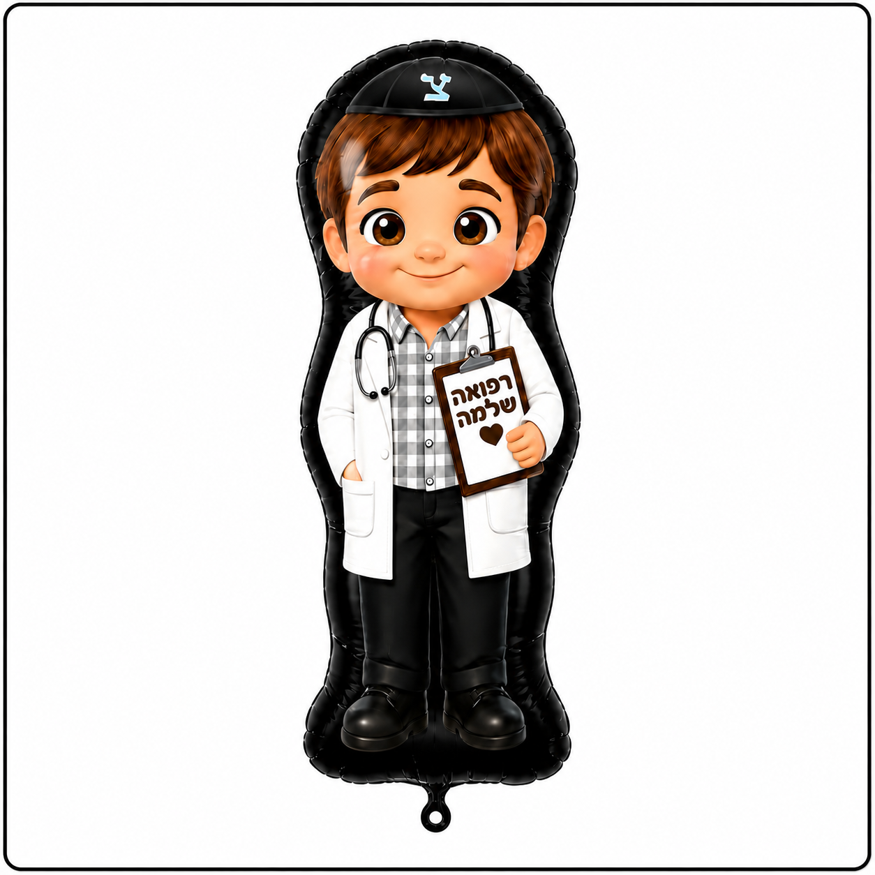 36"- Refuah Shleimah Dr. Jumbo Character Foil Balloon