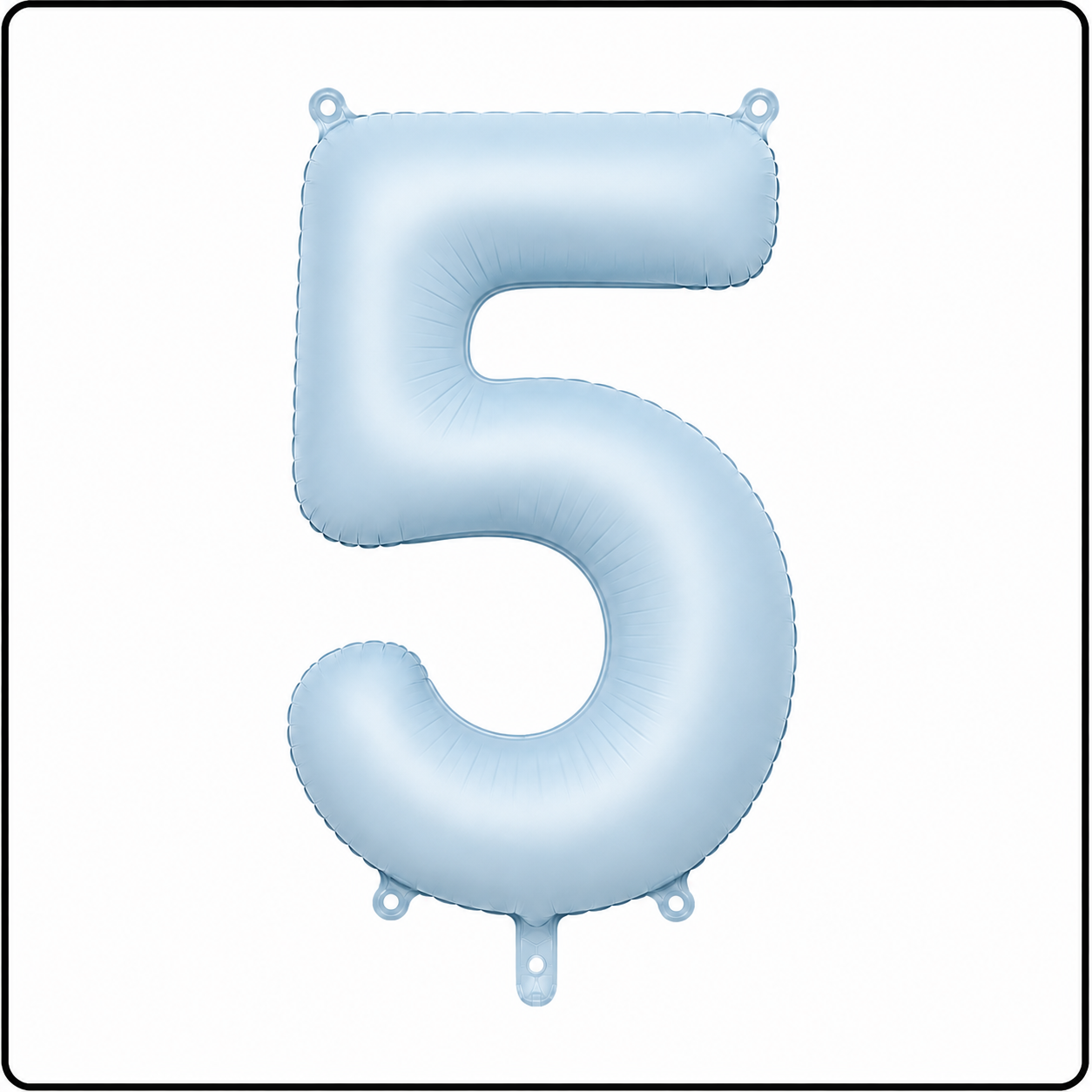 30"- No. 5 Matte Blue Jumbo Foil Balloon