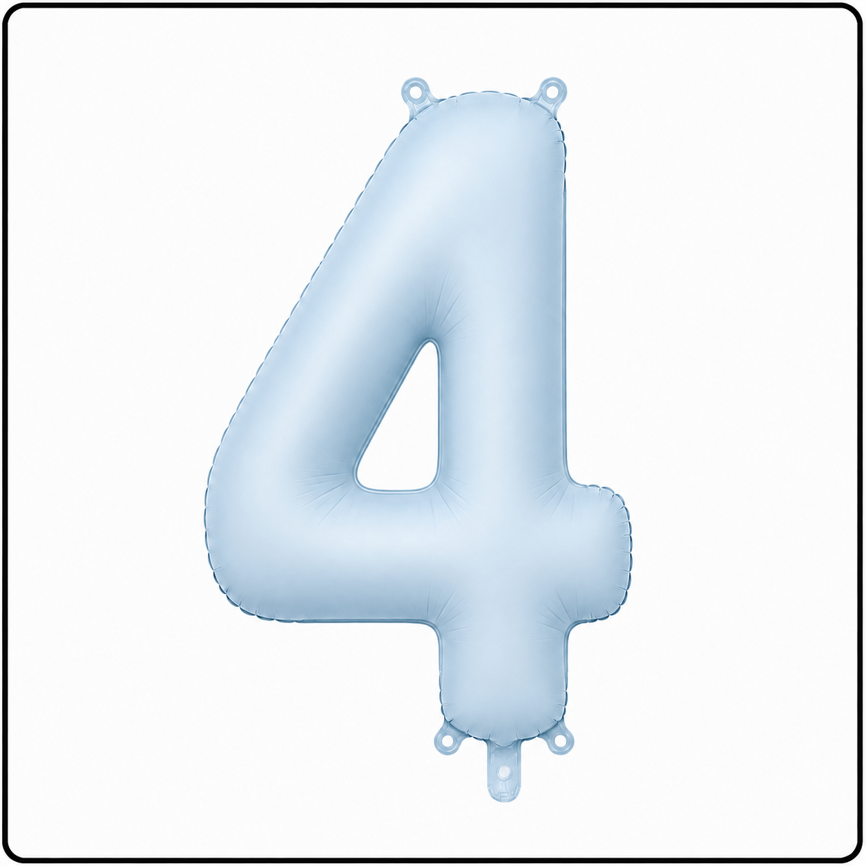 30"- No. 4 Matte Blue Jumbo Foil Balloon