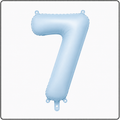 30"- No. 7 Matte Blue Jumbo Foil Balloon