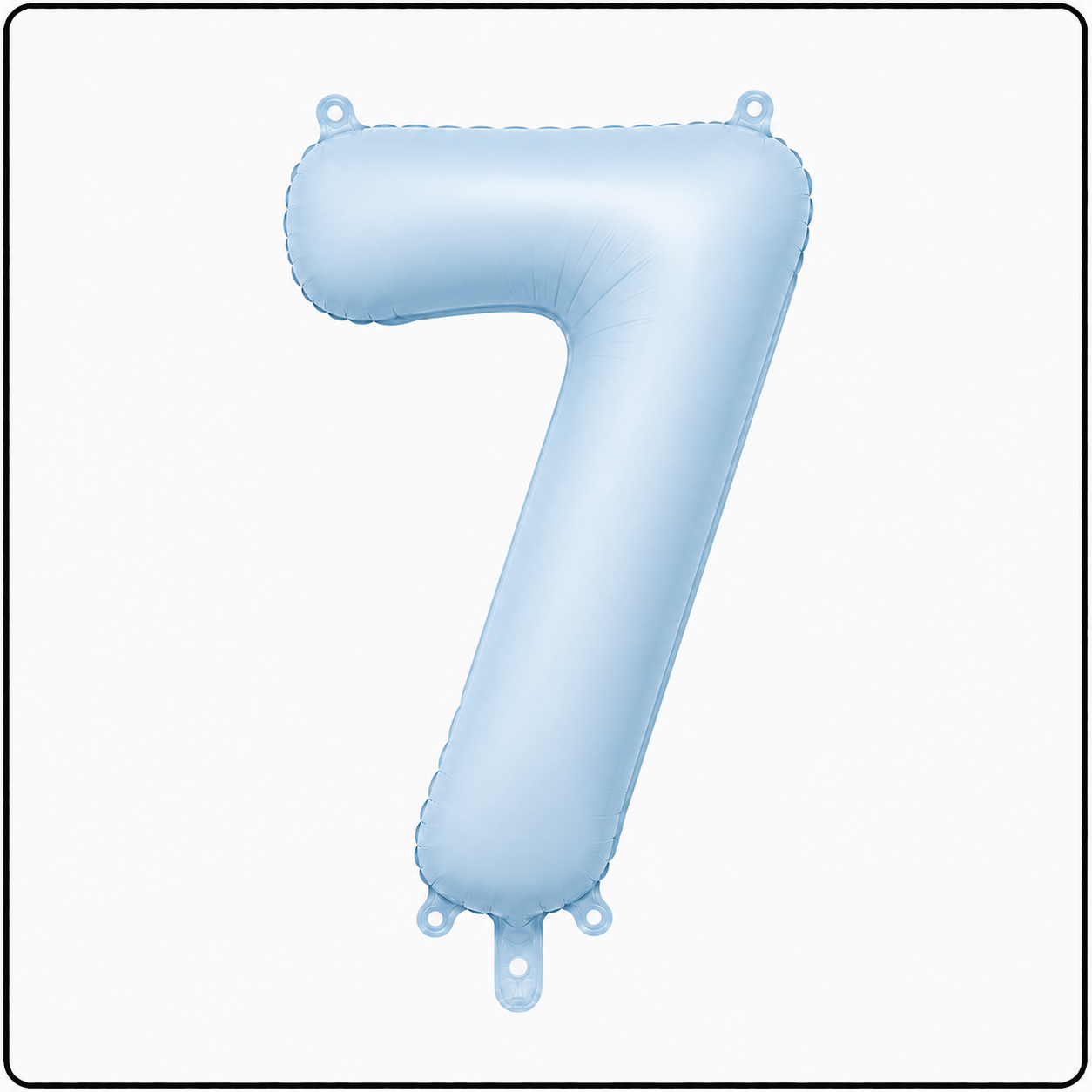 30"- No. 7 Matte Blue Jumbo Foil Balloon