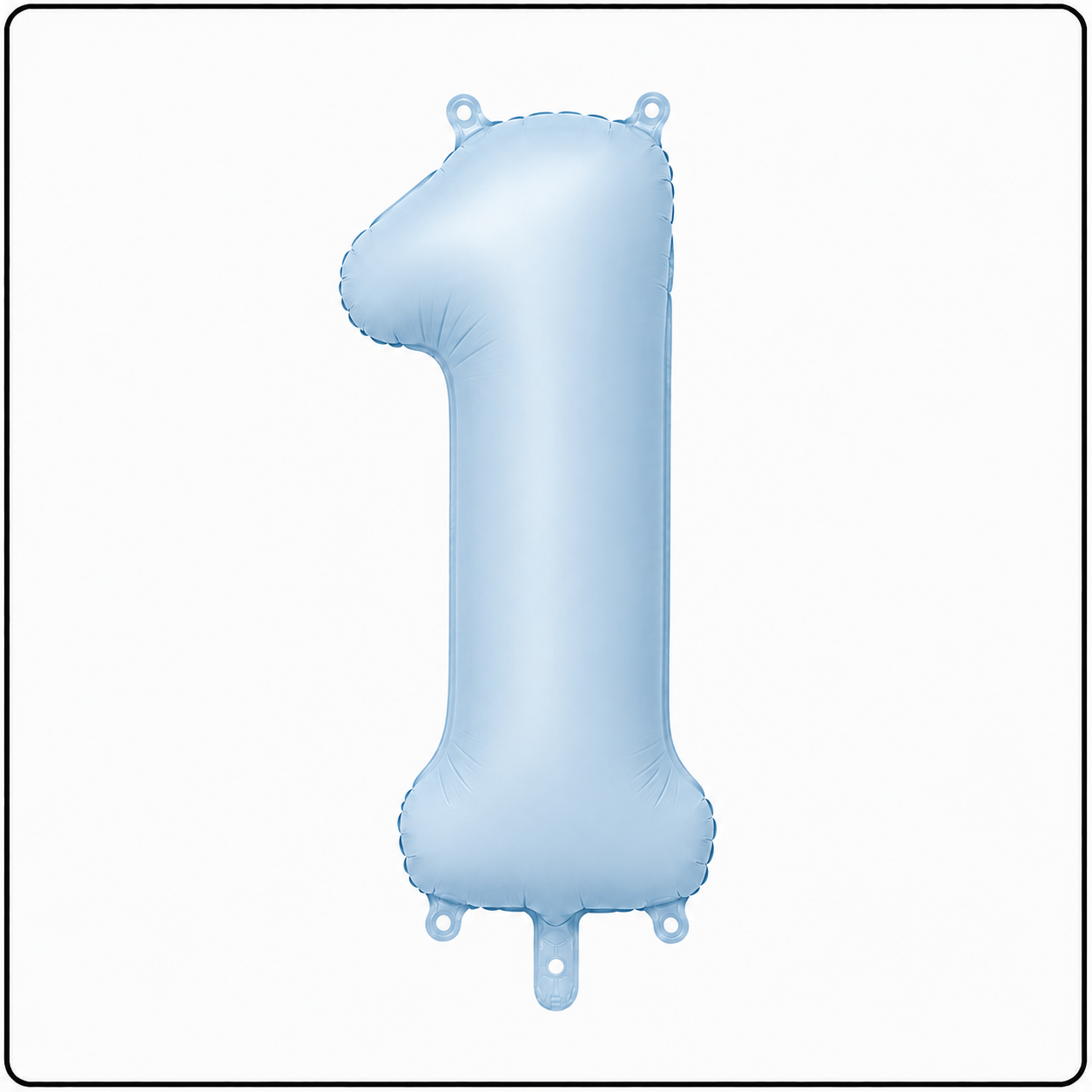 30"- No. 1 Matte Blue Jumbo Foil Balloon