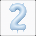 30"- No. 2 Matte Blue Jumbo Foil Balloon