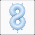 30"- No. 8 Matte Blue Jumbo Foil Balloon