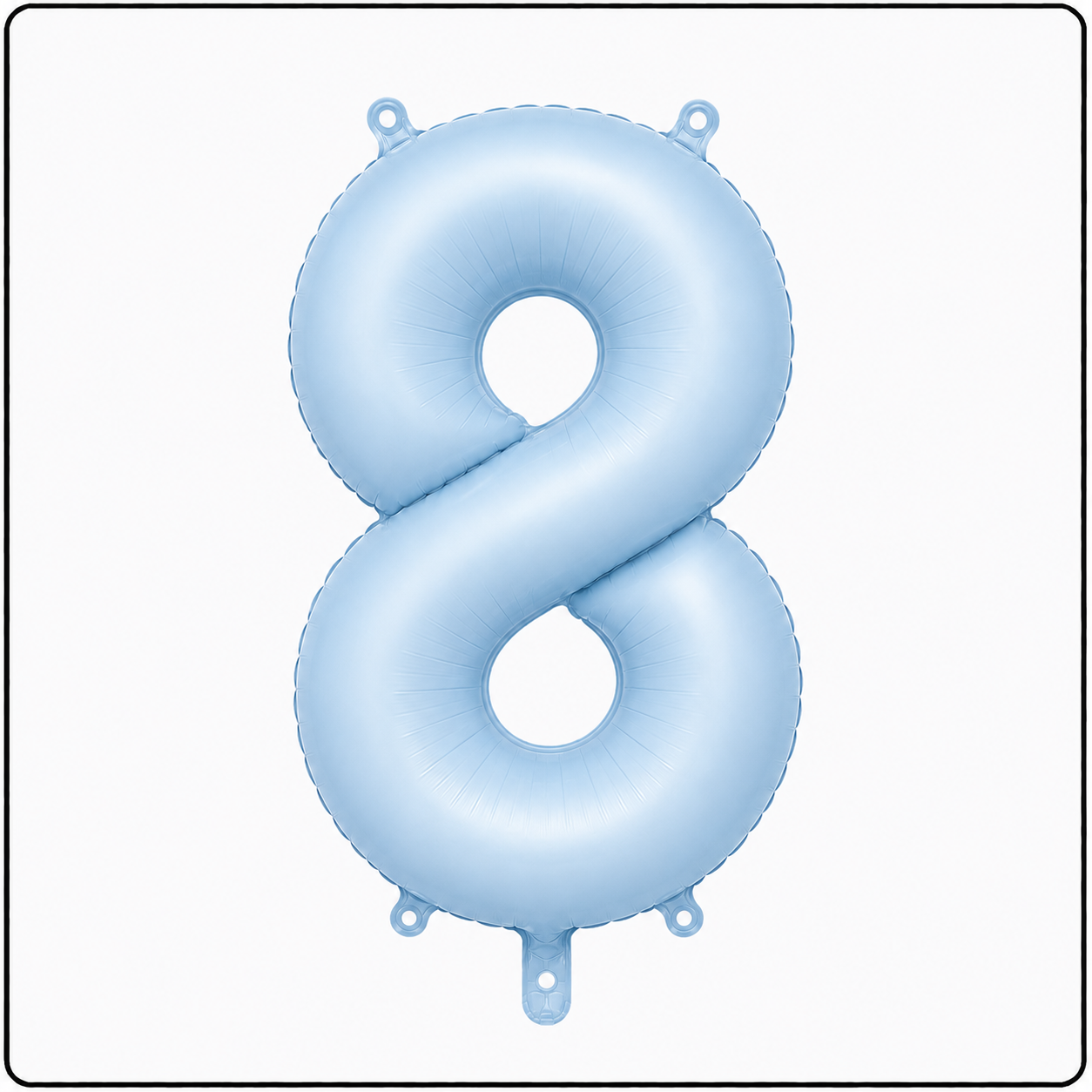 30"- No. 8 Matte Blue Jumbo Foil Balloon